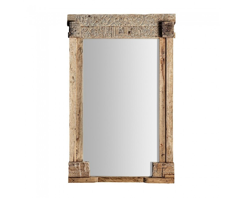 Espejo Argeen Madera De Teka 148x22x210 Estilo Étnico - 1