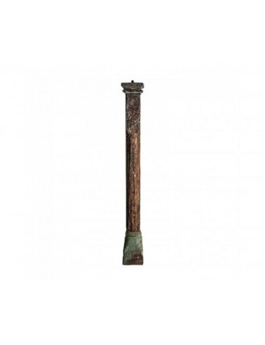 Columna Byron Madera Antigua 215x25x25 Estilo Étnico - 1