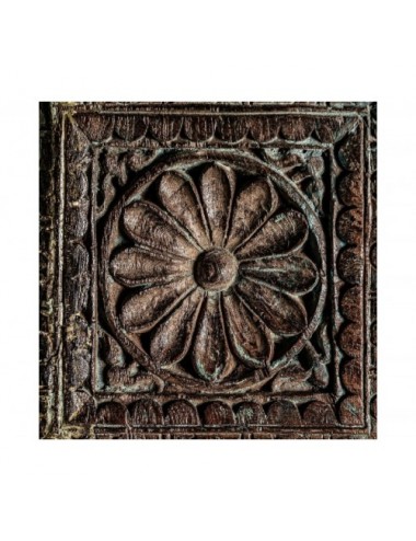 Columna Byron Madera Antigua 215x25x25 Estilo Étnico - 3