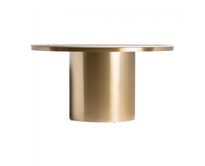 Mesa Comedor Astach Porcelánico 150x150x76 Estilo Art Deco - 1