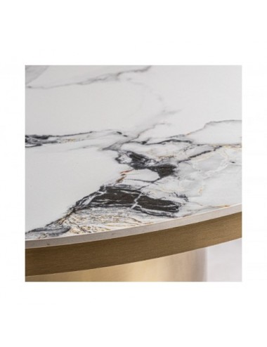 Mesa Comedor Astach Porcelánico 150x150x76 Estilo Art Deco - 3