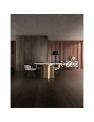 Mesa Comedor Astach Porcelánico 150x150x76 Estilo Art Deco - 5