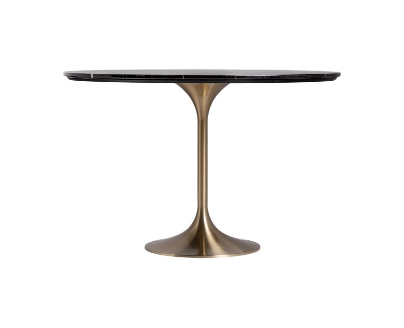 Mesa Comedor Kelheim Porcelánico 120x120x76 Estilo Art Deco - 1