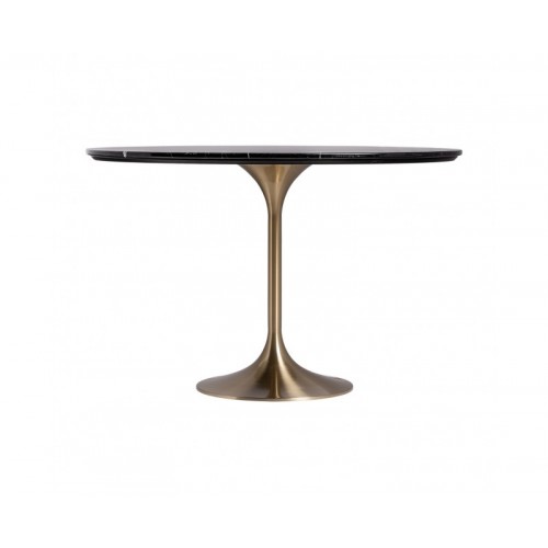 Mesa Comedor Kelheim Porcelánico 120x120x76 Estilo Art Deco - 1