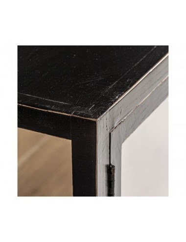 Vitrina Modular Bern Madera De Olmo 85x40x85 Estilo Colonial - 4