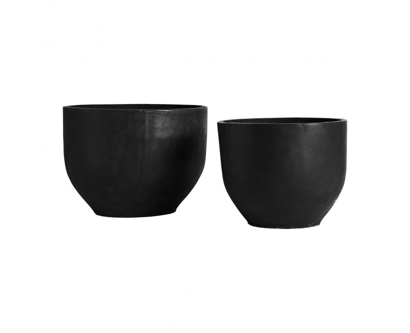 Macetero Blaghe J 2 Terracota 55x55x40 45x45x36 Estilo Contemporáneo - 1