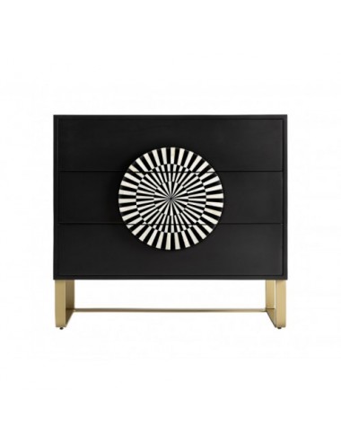 Cómoda Gatsby Madera Dm 90x45x86 Estilo Art Deco - 1