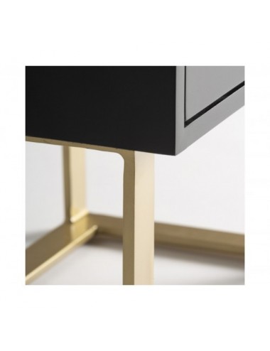 Mesita De Noche Gatsby Madera Dm 50x35x61 Estilo Art Deco - 5