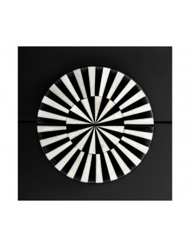 Mesita De Noche Gatsby Madera Dm 50x35x61 Estilo Art Deco - 6