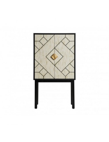 Armario Charmes Madera Dm 90x40x161 Estilo Art Deco - 1