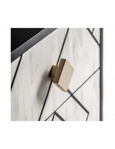 Mesita De Noche Charmes Madera Dm 50x35x61 Estilo Art Deco - 5