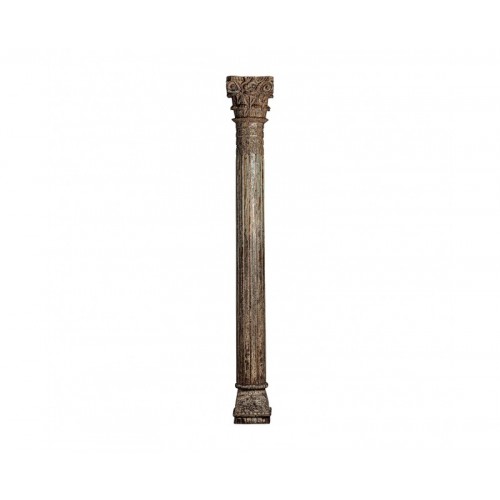 Columna Haesel Madera De Teka 33x33x252 Estilo Étnico - 1