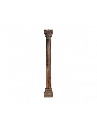 Columna Baraka Madera De Teka 32x32x226 Estilo Étnico - 1