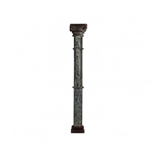 Columna Becky Madera De Teka 33x33x212 Estilo Étnico - 1