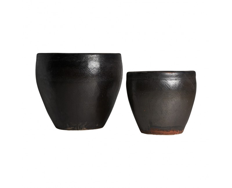 Macetero Gaye J 2 Cerámica 80x80x70 60x60x55 Estilo Contemporáneo - 1