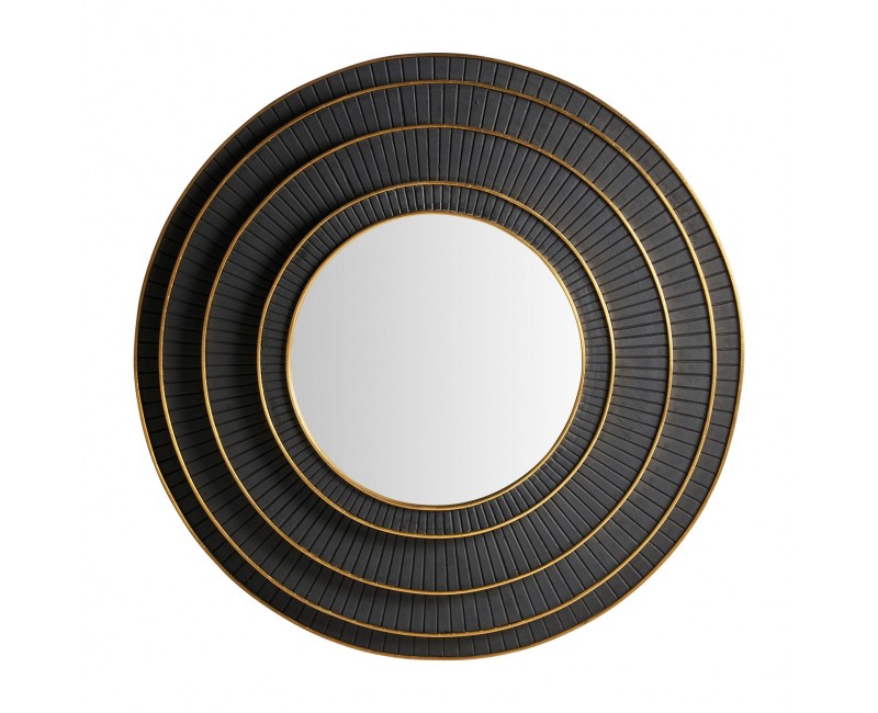 Espejo Keile Madera De Mango 120x14x120 Estilo Art Deco - 1