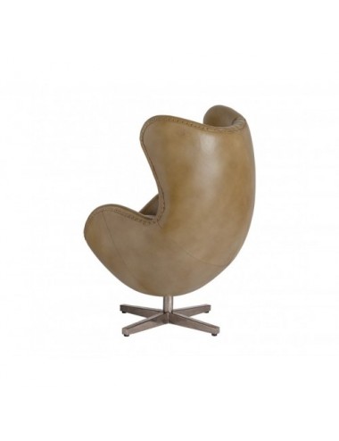 Sillón Elkins Piel 76x81x106 Estilo Vintage - 4