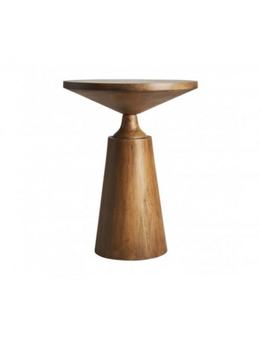 Mesa Auxiliar Beaune Madera De Mango 46x46x60 Estilo Contemporáneo - 1