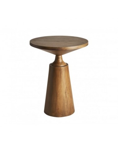 Mesa Auxiliar Beaune Madera De Mango 46x46x60 Estilo Contemporáneo - 1