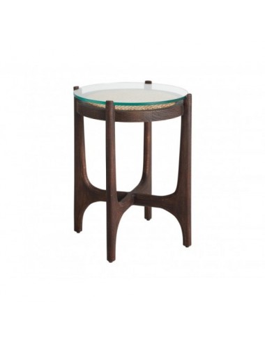 Mesa Auxiliar Nossen Madera De Mango 46x46x56 Estilo Colonial - 1