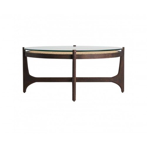 Mesa De Centro Nossen Madera De Mango 92x92x41 Estilo Colonial - 1