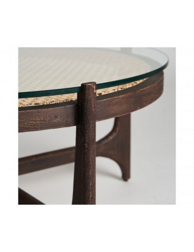 Mesa De Centro Nossen Madera De Mango 92x92x41 Estilo Colonial - 3