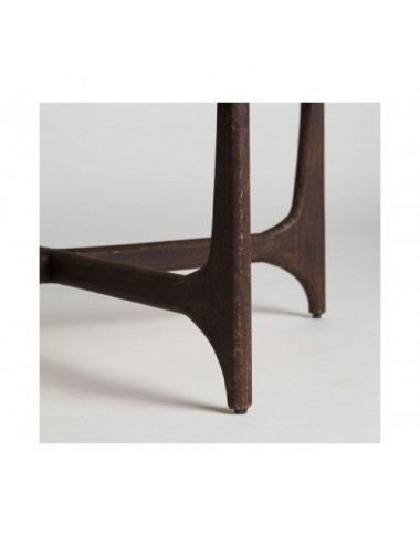 Mesa De Centro Nossen Madera De Mango 92x92x41 Estilo Colonial - 4