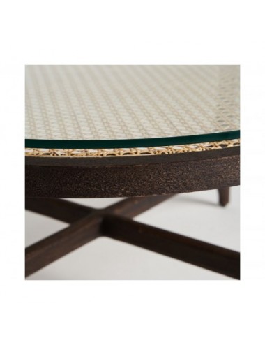 Mesa De Centro Nossen Madera De Mango 92x92x41 Estilo Colonial - 5