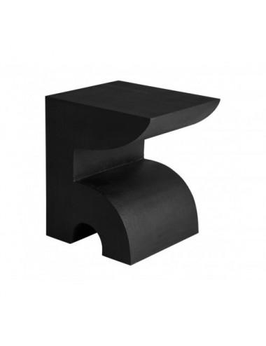 Mesa Auxiliar Blaghe Cemento 49x41x54 Estilo Contemporáneo - 1