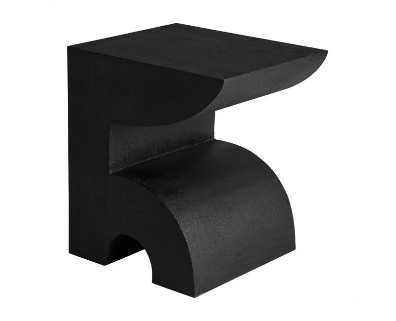 Mesa Auxiliar Blaghe Cemento 49x41x54 Estilo Contemporáneo - 1