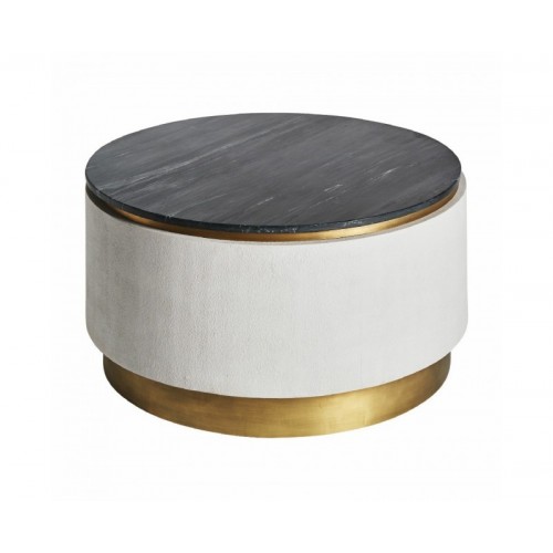 Mesa De Centro Zerbst Hierro 90x90x46 Estilo Art Deco - 1