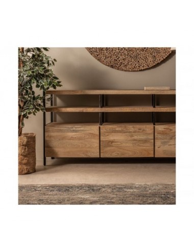 Aparador Celle Madera De Mango 170x43x76 Estilo Colonial - 9