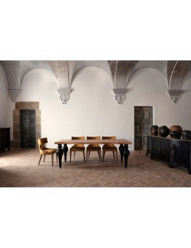 Mesa Comedor Zenica Madera De Acacia 220x98x78 Estilo Provenzal - 7