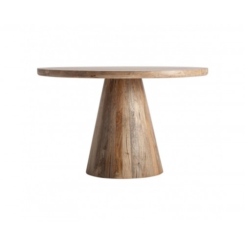 Mesa Comedor Mersch Madera De Mango 120x120x75 Estilo Contemporáneo - 1