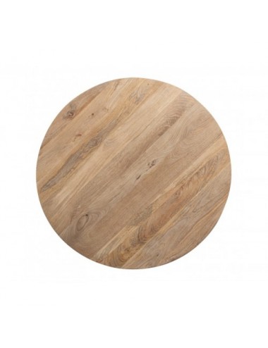 Mesa Comedor Mersch Madera De Mango 120x120x75 Estilo Contemporáneo - 3