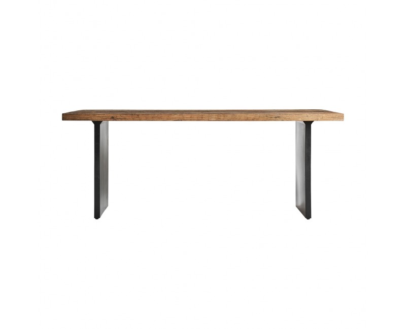 Mesa Comedor Uzor Madera De Shorea 200x100x76 Estilo Industrial - 1