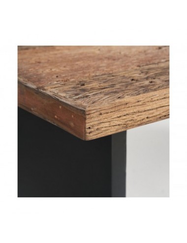 Mesa Comedor Uzor Madera De Shorea 200x100x76 Estilo Industrial - 9