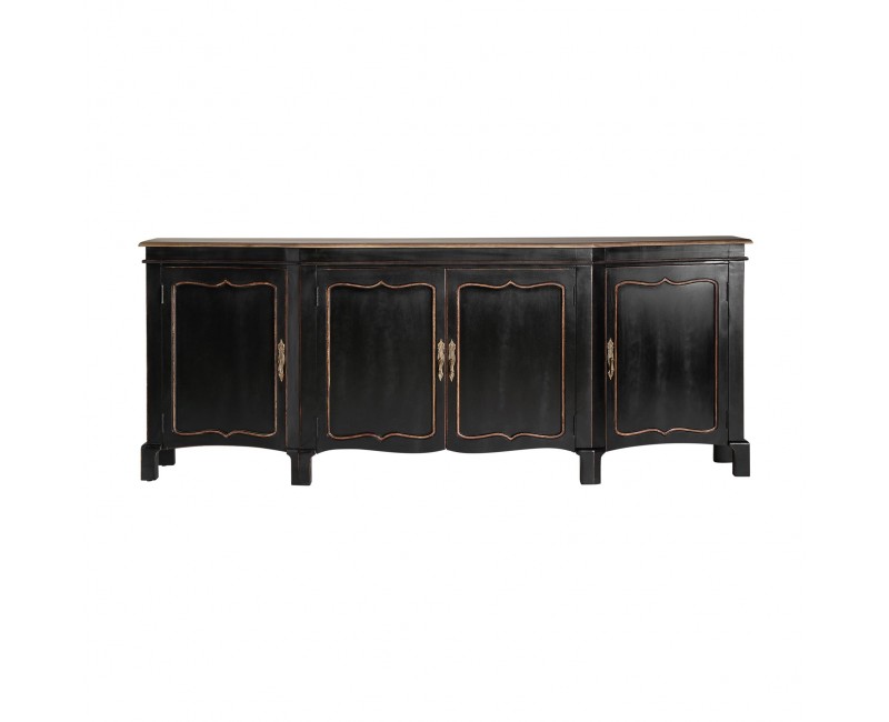 Aparador Jussac Madera De Mango 220x50x87 Estilo Clásico - 1