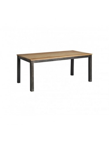 Mesa Comedor Courry Madera De Mango 188x93x78 Estilo Industrial - 1
