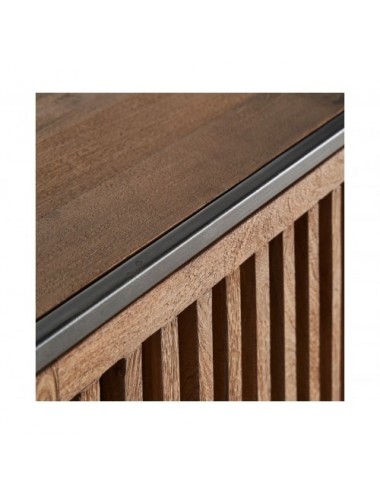 Aparador Gaffney Madera De Mango 180x45x86 Estilo Industrial - 5