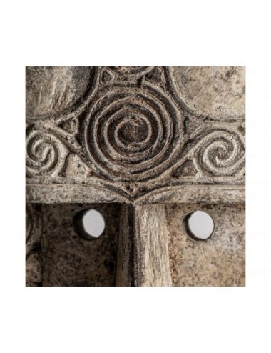 Figura Decorativa Madera Tropical 24x30x91 Estilo Étnico - 3