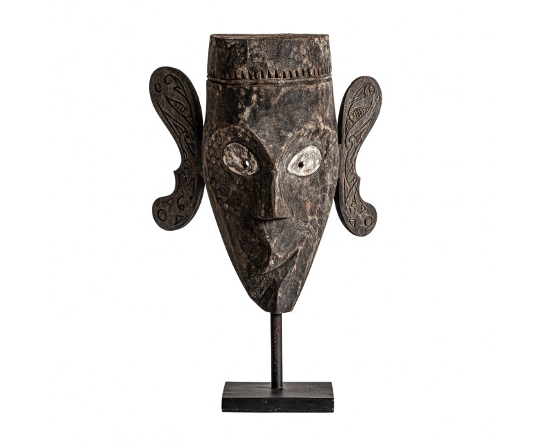 Figura Decorativa Madera Tropical 20x30x42 Estilo Étnico - 1