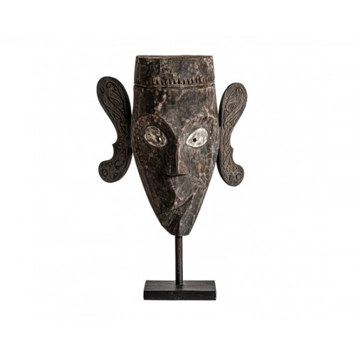 Figura Decorativa Madera Tropical 20x30x42 Estilo Étnico - 1