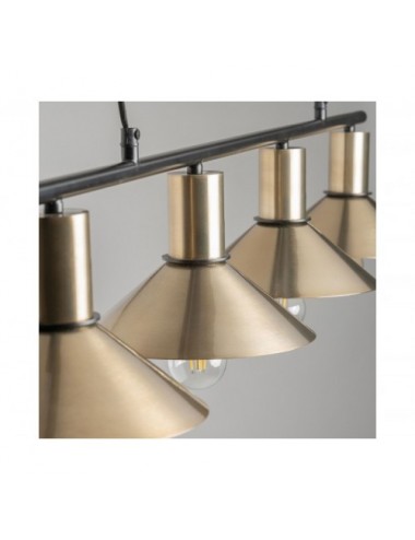 Lámpara De Colgar Hierro 127x24x20 Estilo Art Deco - 3