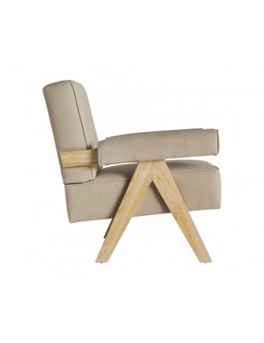 Sillón Jonen Madera De Olmo 75x80x83 Estilo Colonial - 3