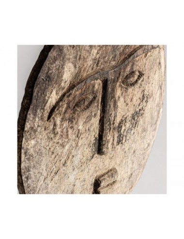 Figura Decorativa Madera Tropical 29x12x61 Estilo Étnico - 3