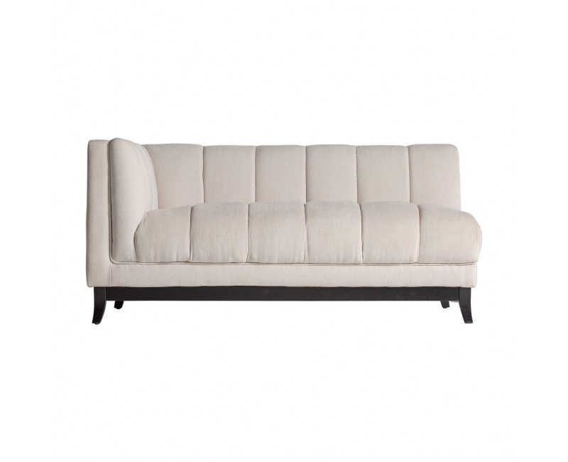 Módulo Sofá Esquinero Luttach Madera De Caucho 97x148x71 Estilo Art Deco - 1