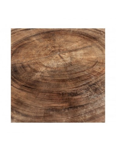 Mesa Auxiliar Rimini Madera Suar 40x40x46 Estilo Étnico - 4