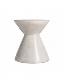 Mesa Auxiliar Telfs Cemento 43x43x48 Estilo Contemporáneo - 1
