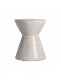 Mesa Auxiliar Telfs Cemento 48x48x57 Estilo Contemporáneo - 1